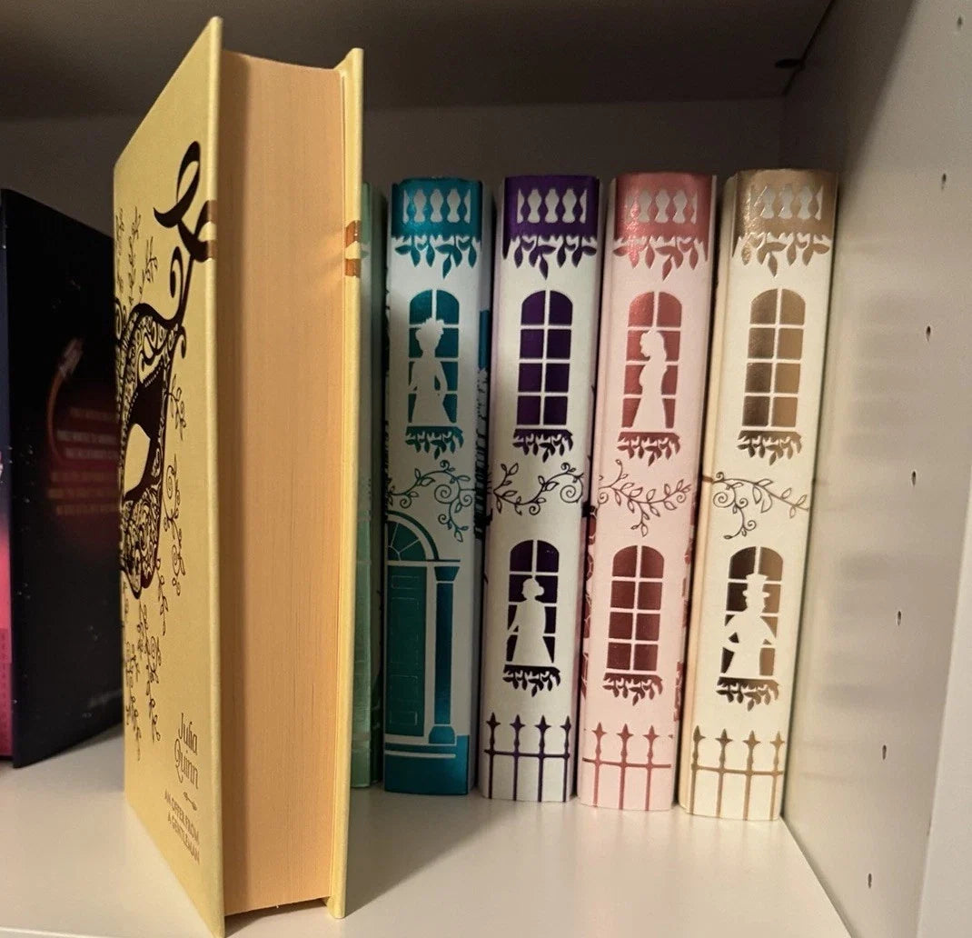 Bridgerton Full Book Set, Illumicrate First Edition, 1st book signed