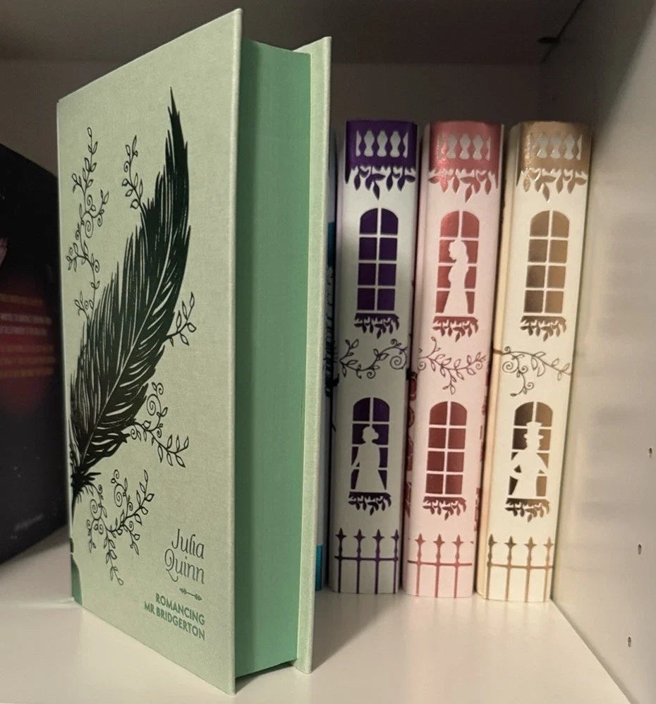 Bridgerton Full Book Set, Illumicrate First Edition, 1st book signed